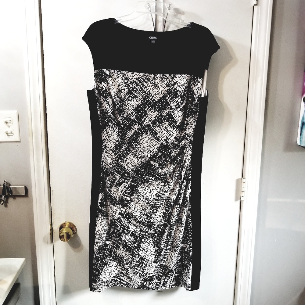 Gorgeous Chaps lined sheath dress